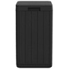 vidaXL Outdoor Garbage Bin Anthracite 15"x15"x25.6" PP - 4 of 4
