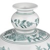 Dahlia Studios Lotus 17" High Green and White Ginger Jar Ceramic Decorative Vase - 3 of 4