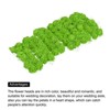 Unique Bargains Mini DIY Craft Decoration Artificial Rose Flower Head 72 Pcs Green - 4 of 4