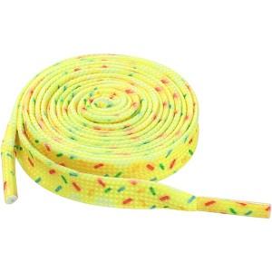 INSPIRE CHIC Colorful Printed Fun Flat Shoe Laces for Sneakers 2 Pairs - 1 of 4