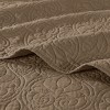 Gulches 3 Piece Queen Reversible Bedspread Set,Mocha - 2 of 4