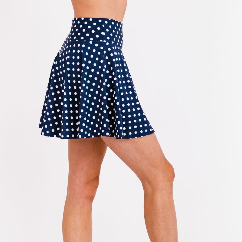 Calypsa Women's Flowy Swim Skirt With Shorts, 2 of 5