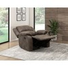 Microfiber Reclining Chair with Solid Wood Frame, Pillowtop Arms, and Removable Back - 2 of 4
