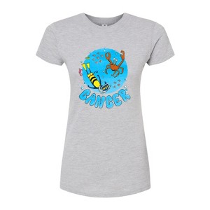 Women's - Pete the Cat - Cancer Fitted Graphic T-Shirt - 1 of 3