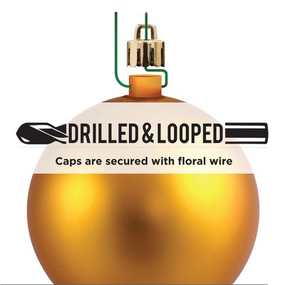 Pewter Shiny Shatterproof Plastic Onion Christmas Ornaments, Set of 3