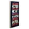 Stupell Industries Rustic Football Phrases, 11" x 25" - 3 of 4