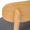 Racxily Dining Chair for Home Living Room and Dining Room, Natural and Gray (Set of 2) - 3 of 4