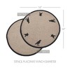 Raven Harvest Stencil Placemat 14 inch Diameter - 3 of 3