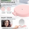 FUNTOUCH 7'' Travel Makeup Mirror with 10X Magnifying, 3 Color Lights, 2-Sided, Portable and Rechargeable Travel Essential - 4 of 4