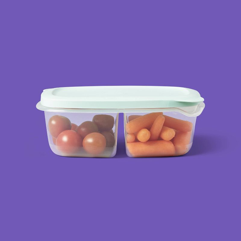 Divided Rectangle Food Storage Containers - 28 fl oz/3ct - up &#38; up&#8482;, 2 of 4