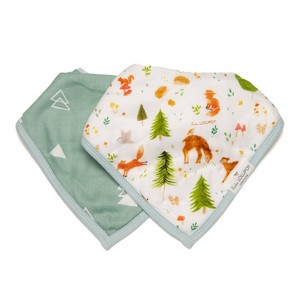 Loulou Lollipop Muslin Bandana Bib Set - Forest Friends - 2ct - 1 of 4