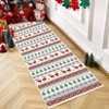 Garvee Christmas Area Rug Washable  Hallway Runner Rug Snowflake Holiday Decor Bedroom Rug Decorative Xmas Boho Carpet Dining Room Office - 2 of 4