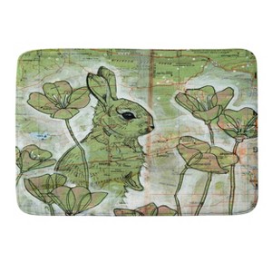 Deny Designs Land Of Lulu Signs Of Spring Memory Foam Bath Rug: Abstract Microfiber, Machine Washable, 1'9"x2'10" - 1 of 4
