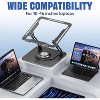 Attop Foldable & Portable Laptop Stand for Desk, Adjustable Computer Stand with 360° Rotating Base Laptop - 4 of 4