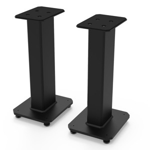 Kanto SX22 22" Tall Fillable Speaker Stands with Isolation Feet - Pair (Black) - 1 of 4