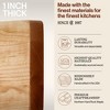 John Boos Small Chop-N-Slice Maple Wood Cutting Board for Kitchen, Reversible Edge Grain Square Butcher Boos Block - 3 of 4