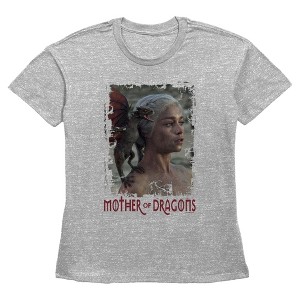 Womens Game of Thrones Daenerys Mother of Dragons Photo T Shirt - 1 of 3