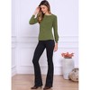 INSPIRE CHIC Women's Casual Crew Neck Long Sleeve Button Down Tops - 4 of 4