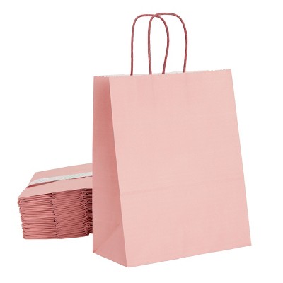 Blue Panda 20 Pack Small Hot Pink Gift Bags With Handles, Tissue Paper,  Hang Tags, 7.9 X 5.5 X 2.5 In : Target