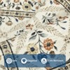 Modern Foldable Area Rugs, Vintage Striped Washable Low Pile Carpet Indoor Easy Care Soft Non Slip Rug for Bedroom Living Room Entryway - 3 of 4