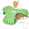 Itopfox Interactive Cat Toy with Moving Feathers & Real Mouse Sounds, Touch Activated Exercise Toy for Indoor Cats, Rechargeable - 4 of 4