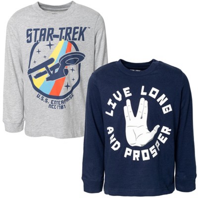 Star Trek 2 Pack Graphic T-Shirts Toddler to Adult