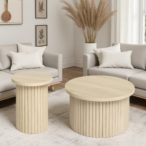 Round Nesting Coffee Tables (Set of 2) - 1 of 4