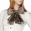 Slickblue Leopard Pattern Silk Scarf, Lightweight & Soft, Stylish Fashion Accessory – Available in 5 Colors & 2 Sizes - 2 of 3