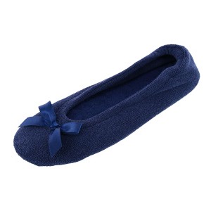 CTM Women's Terry Ballerina Slipper House Shoe - 1 of 4