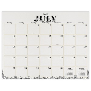 TF Publishing July 2025 - June 2026 Floral Large Desk Pad Monthly Blotter Calendar - 1 of 4