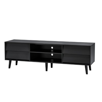 FONTOI 63'' TV Stands for Televisions up to 60", Entertainment Center with Drawers for Living room Bedroom, Black, 15.75"*19.7"*63"