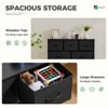 ALEXOUN Drawers Dresser for Bedroom,Storage Drawer Unit with Fabric Bins,Sturdy Metal Frame,Wood Tabletop for Guest Room,Entryway - 4 of 4