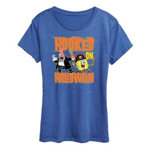 Women's - SpongeBob SquarePants - Hooked On Halloween Short Sleeve Graphic T-Shirt - 1 of 4