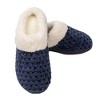 Roxoni Women's Fleece Trim Knit Sweater Furr Clog Indoor Outdoor Slipper - 2 of 4