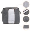 REGALWOVEN Foldable Fabric Clothes Storage Bags with Handles Gray - 3 of 4