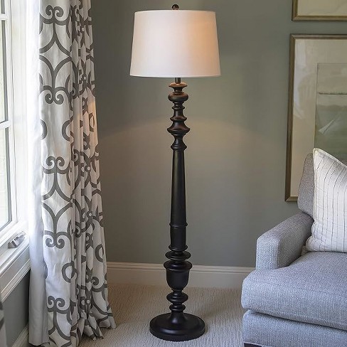 Decor Therapy Benjamin Floor Lamp Satin Black - image 1 of 4