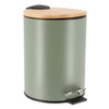 Evideco French Home Goods Stylish Trash Can with Bamboo Lid and Pedal, 2.5L Capacity - 2 of 4