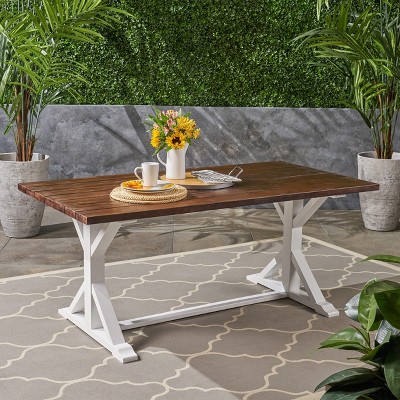 VYNXARIA Farmhouse dining table,imbuing your living space with a warm