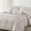 Lush Décor Full/Queen Zara Floral Block Reversible Comforter Pink - 3 of 4
