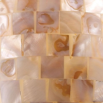 Capri Mini Pendant in Satin Nickel with Capiz Shell Shade