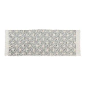 Design Imports Geometric Textured Fringe - Gray - 2 Ft 3 In X 6 Ft - 1 of 4