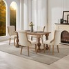 NicBex Vintage Mid-Century Style Upholstered Dining Chairs Set of 2 with Curved Legs,Modern Accent Chairs for Dining Room,Living Room - 4 of 4