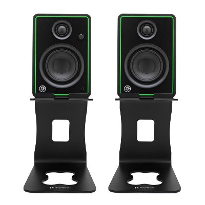 Mackie CR4-X 4-Inch Multimedia Monitors (Pair) Bundle with Monitor Stands