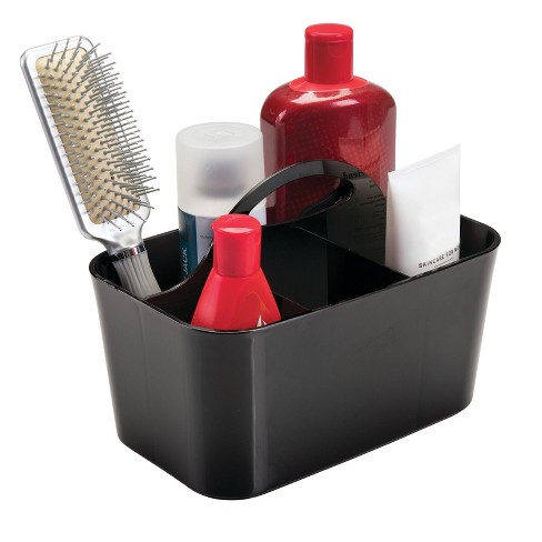 Plastic Portable Craft Storage Organizer Caddy Tote, Divided Basket Bin  With Handle For Craft