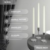 12 inch Taper Candles Set of 12 - Dripless and Smokeless Candle Unscented - Slow Burning Candle Sticks Are Perfect As Thanksgiving Taper Candles - 4 of 4