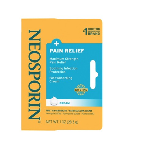 Neosporin Plus Pain Relief Maximum Strength First aid Antibiotic Cream - 1oz - image 1 of 4