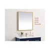 Elegant Lighting Pier 24x36 inch LED Mirror with Adjustable Color Temperature 3000K/4200K/6400K in Brass - 3 of 4