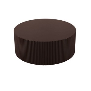NicBex Modern 35.43" Round Coffee Table with Relief Design for Living Room and Office - 1 of 4