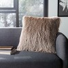 Indoor/Outdoor Shag Pillow - Safavieh - 2 of 4