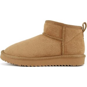 Soda Women's Mute Faux Fur Lined Mini Boot - 1 of 4